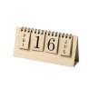 Recycled Cardboard Perpetual Calendar - Nature Design - Recyclable accessory at wholesale prices