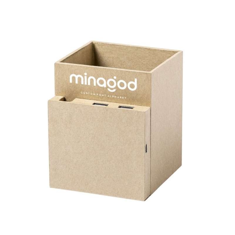 4-in-1 Eco-Friendly Multifunctional Pen Holder - Recyclable accessory at wholesale prices