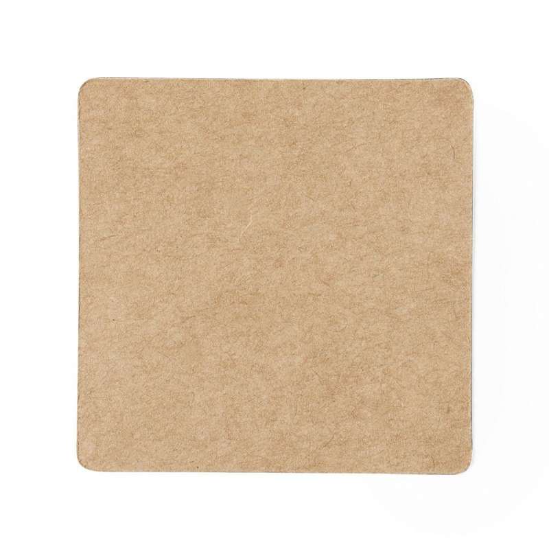 6x6 cm Recycled Karton Magnet med Rundede HjØrner - Genanvendeligt tilbehør til engrospris