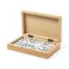 28-Piece Classic Domino Set in Bamboo Case - Wooden game at wholesale prices
