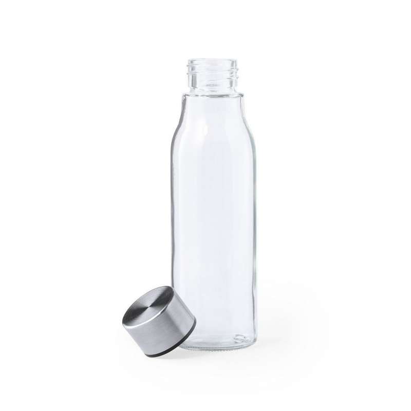 550 ml Borosilicate Glass Bottle with Steel Cap - Water bottle at wholesale prices
