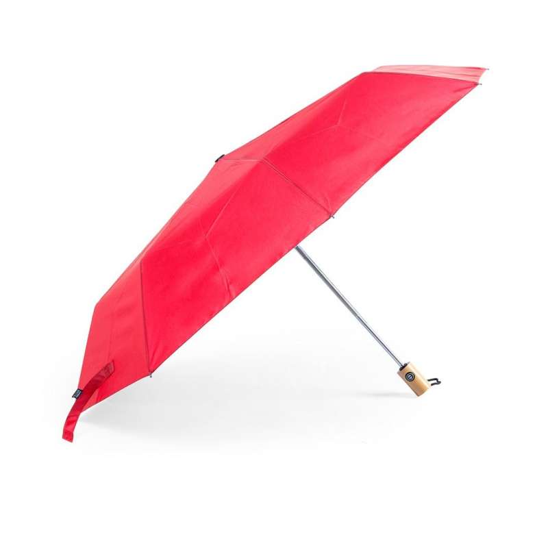 103cm Automatic Folding Umbrella with Bamboo Handle at wholesale prices - Automatic umbrella at wholesale prices