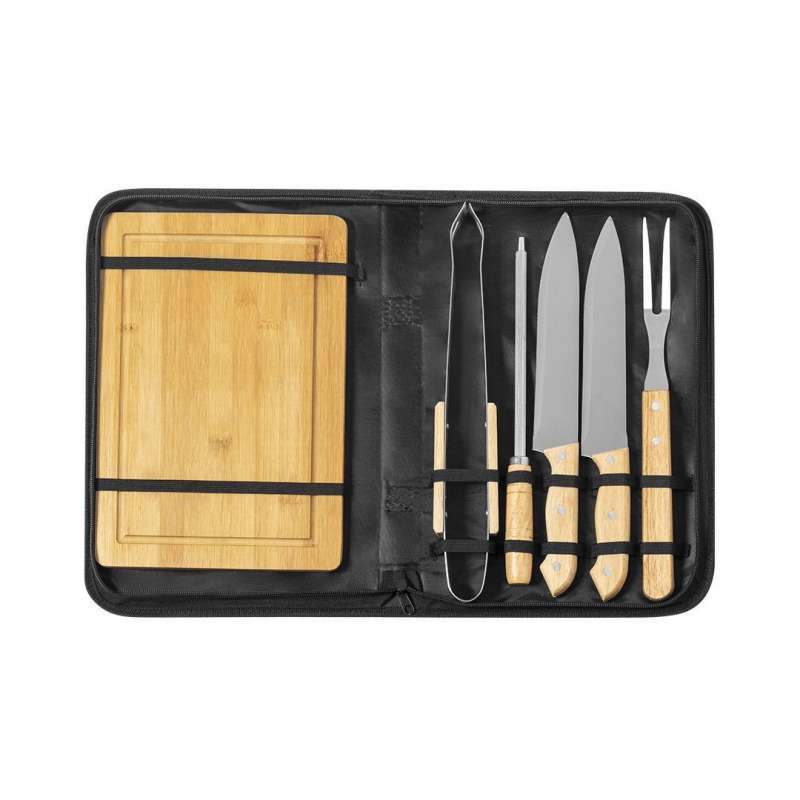 Nature Line 6-Piece BBQ Set with Bamboo Board - Gift for CSE at wholesale prices