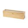 Bamboo Tea Box with Glass Lid - Four Compartments - tea box at wholesale prices Bamboo Tea Box with Glass Lid - Four Compartments - tea box at wholesale prices