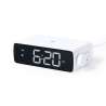 Elegant White Multifunction Clock with LED Lamp - Wireless charger at wholesale prices