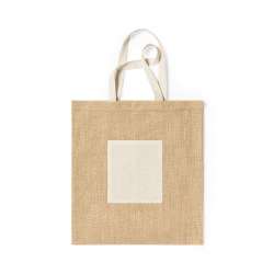 Natural Jute Tote Bag with...