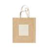 Natural Jute Tote Bag with Cotton Handles - Natural bag at wholesale prices