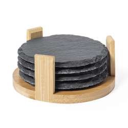 Natural Slate Coaster Set...
