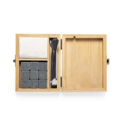 Set med 9 stenar av soapstone