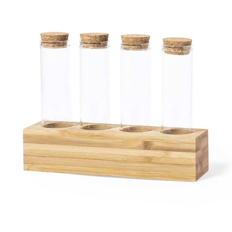 4-Piece 70ml Borosilicate Spice Jar Set - spice rack at wholesale prices