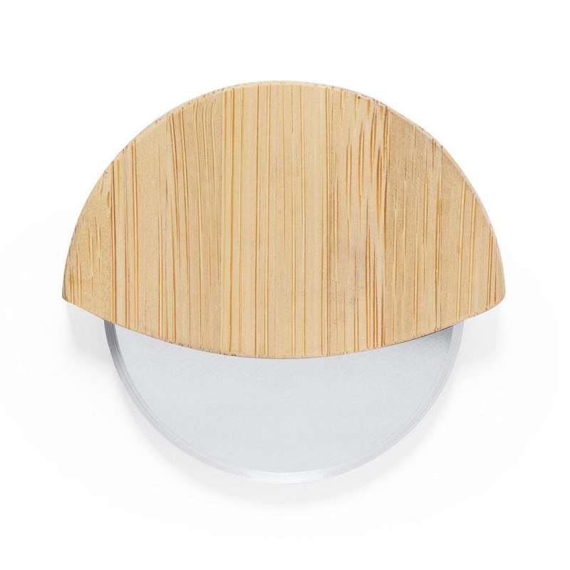 Bamboo Stainless Steel Pizza Cutter - Pizza cutter at wholesale prices