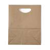 Recycled Paper Tote Bag with Cut Handles - Recyclable accessory at wholesale prices