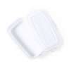 1-Liter White Plastic Lunch Box - Lunch box at wholesale prices