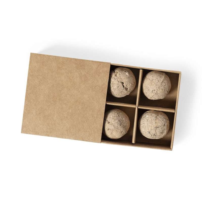 Kit de Jardin com 4 Compartimentos Reciclados - Semente para plantar a preço grossista