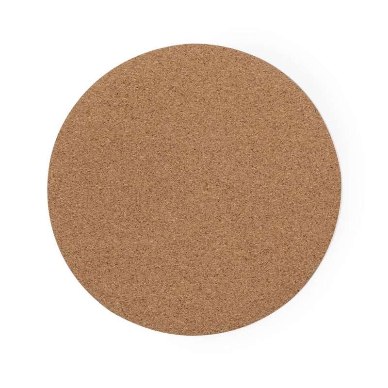 Natural Cork Round Mouse Pad with Non-Slip Base - Mouse pad at wholesale prices