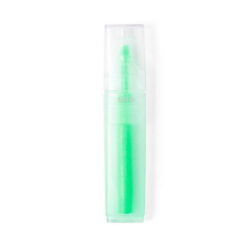 Marcador fluorescente RPET 14 cm transparente a precios de mayorista - Marcador a precios de mayorista