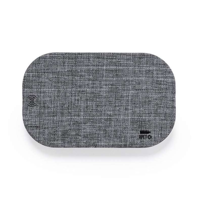 10 Watts Oval Wireless Charger in RPET Material - Recyclable accessory at wholesale prices