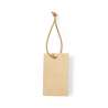Recycled Kraft Hangtag with Brown Elastic Cord - Recyclable accessory at wholesale prices Recycled Kraft Hangtag with Brown Elastic Cord - Recyclable accessory at wholesale prices