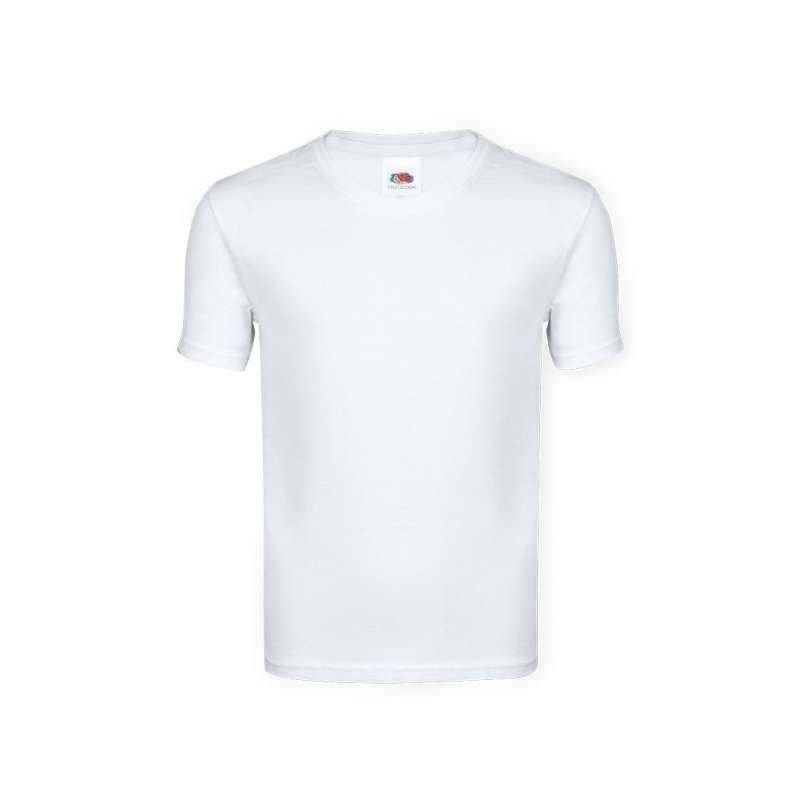 White Cotton T-Shirt for Kids, Sizes 3-15 - Kids' T-shirt at wholesale prices