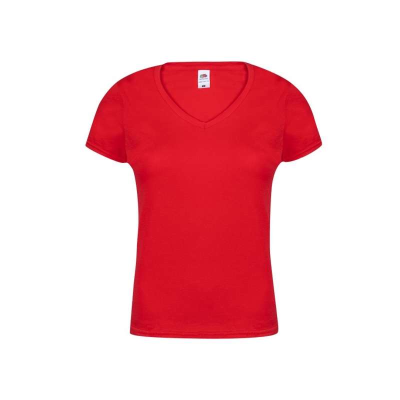 Dames T-Shirt V-Hals 150g/m² Katoen - T-shirt tegen groothandelsprijzen