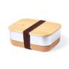1-Liter Stainless Steel Lunch Box with Bamboo Lid - Lunch box at wholesale prices