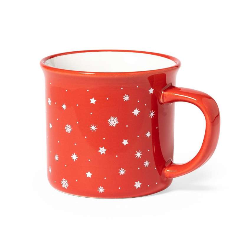 Vintage Christmas Ceramic Mug 280 ml - Christmas accessory at wholesale prices