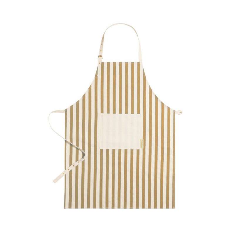 Eco-Friendly Vertical Stripe Cotton Apron - Apron at wholesale prices