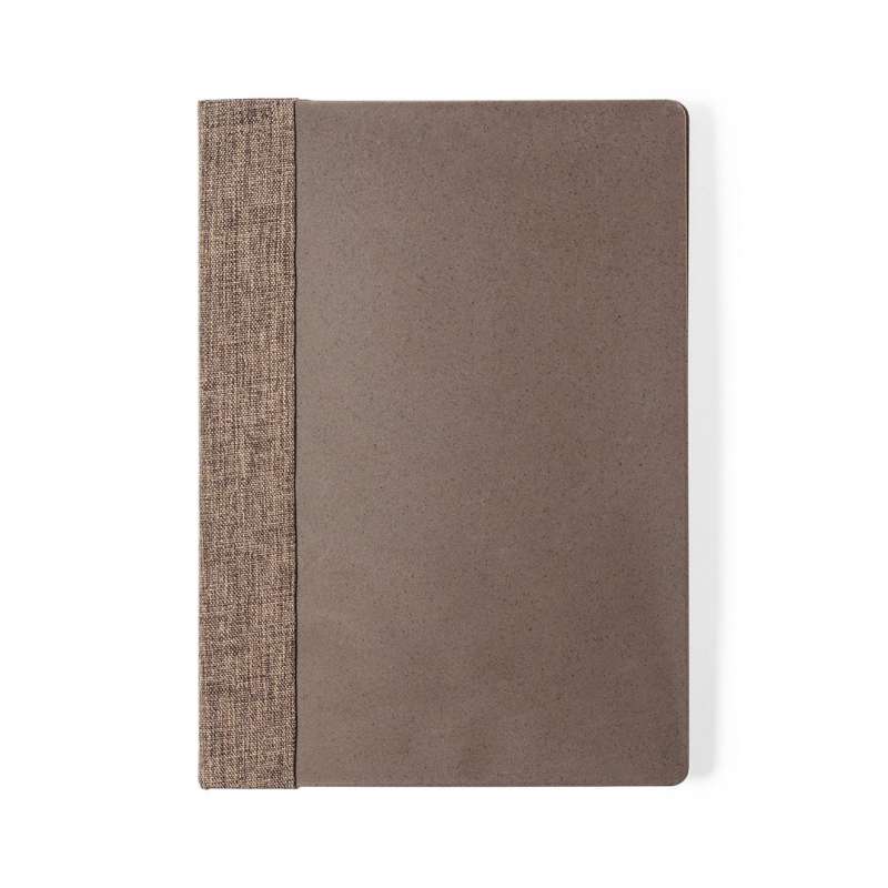 A5 Lined Notebook with Coffee Fiber Cover at wholesale prices - notebook at wholesale prices