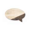Magnete in legno naturale bicolore 10x5 cm - Magnete a prezzi all'ingrosso