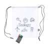 Mochila blanca RPET con 5 ceras - Mochila a precios de mayorista Mochila blanca RPET con 5 ceras - Mochila a precios de mayorista