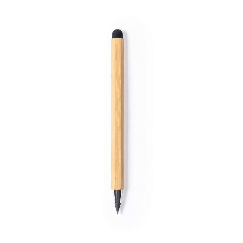 Multifunktionell Bambuspenn 11 cm - Taststylus till grossistpris