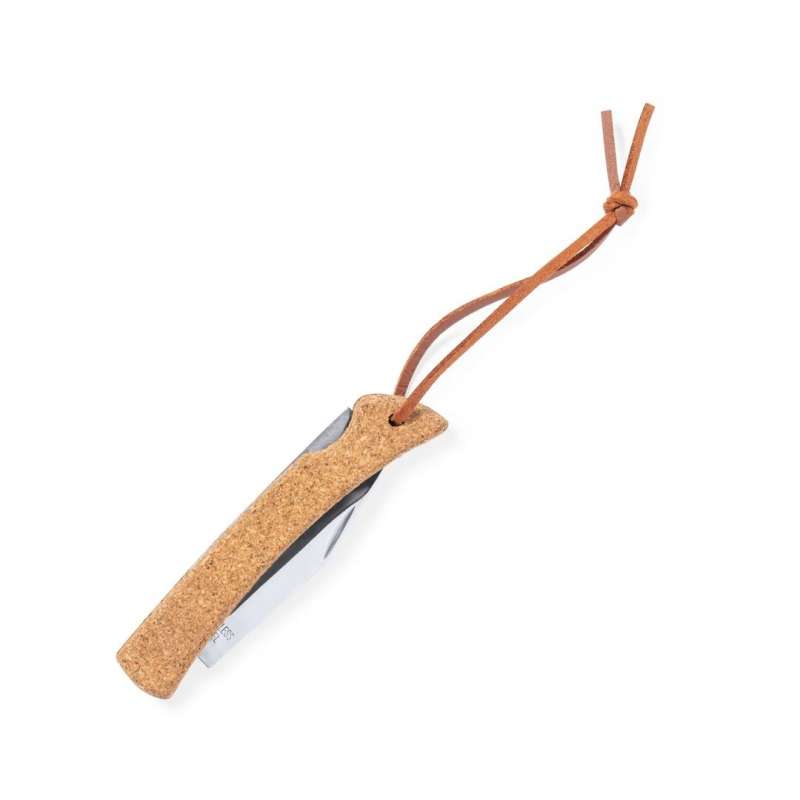Coltello da tasca in acciaio con manico in sughero - Coltello tascabile a prezzi all'ingrosso