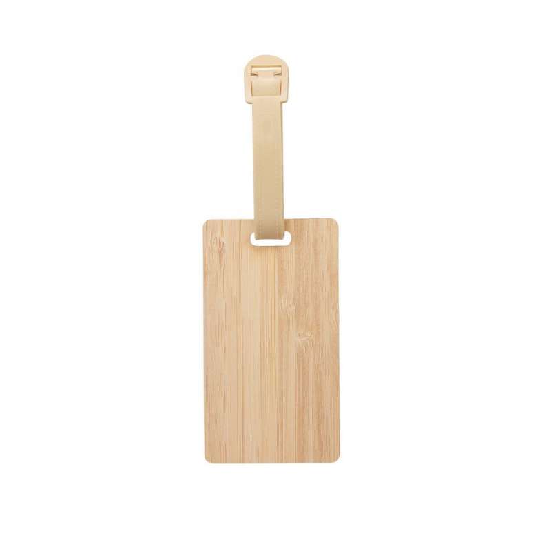 Bamboo Luggage Tag with Adjustable Strap at wholesale prices - Luggage tag at wholesale prices