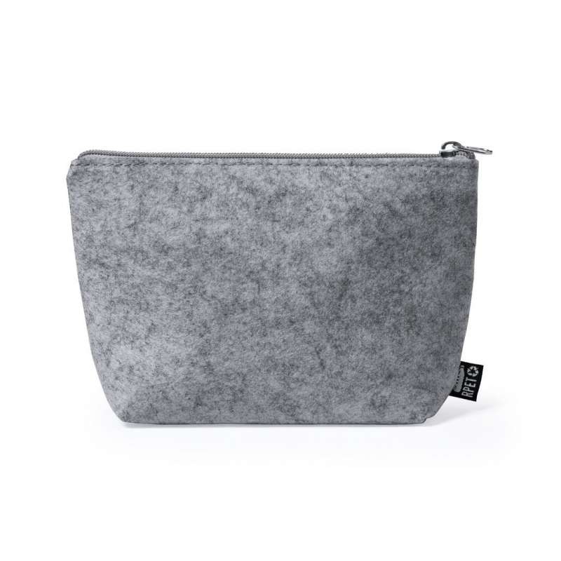 Kosmetische tas van RPET vilt 20 cm tegen groothandelsprijzen - Recycleerbaar accessoire tegen groothandelsprijzen