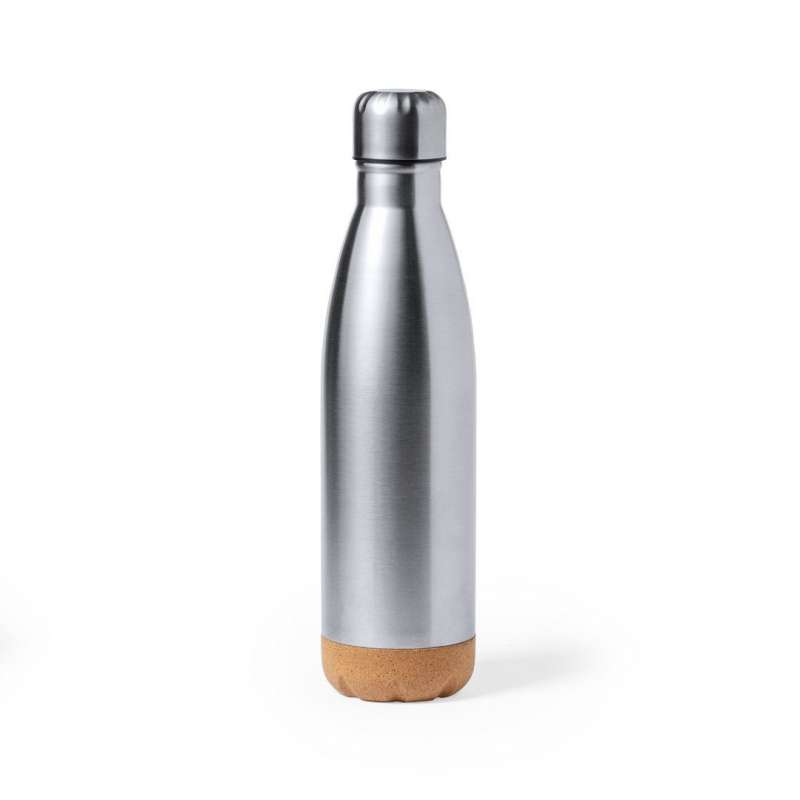Bidon inox et liège 750 ml à prix grossiste - bidon metal à prix de gros