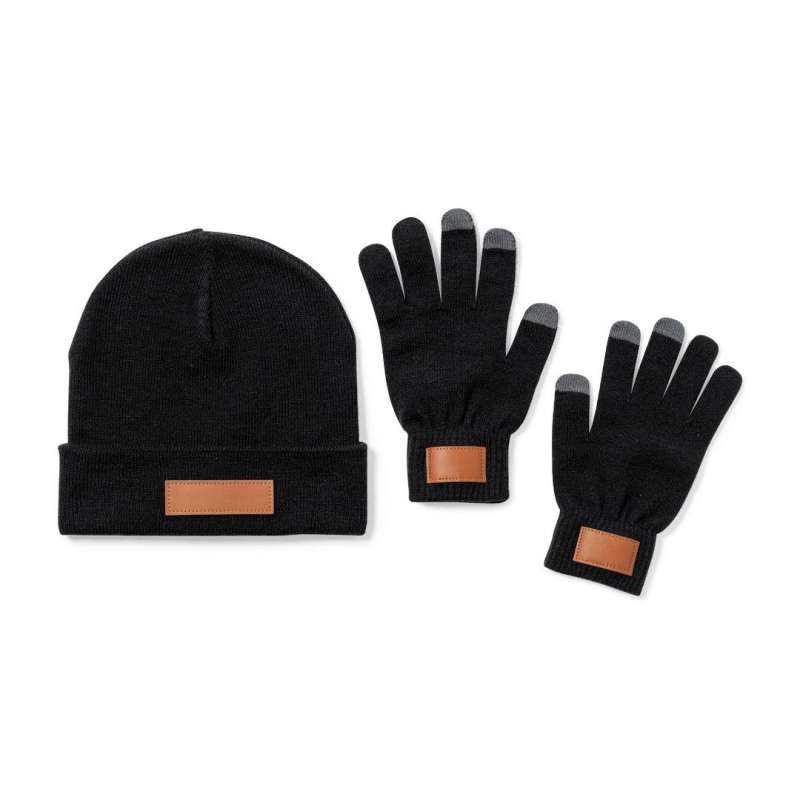 Tactile cap and gloves set - Beanie at wholesale prices