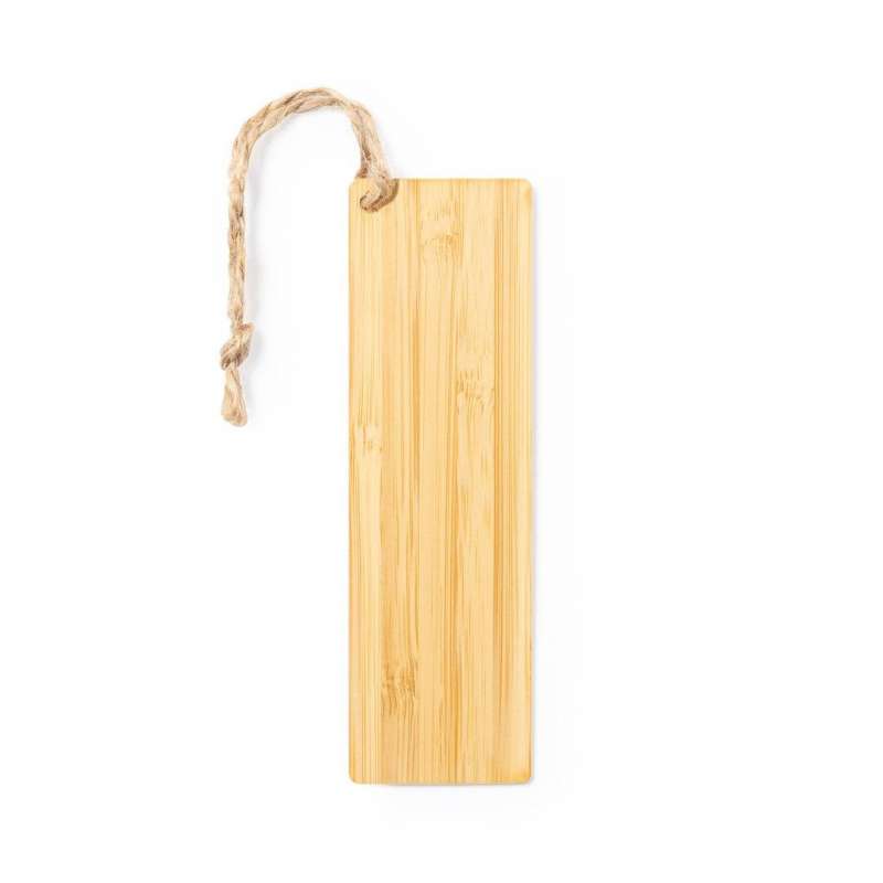 Natural Bamboo Bookmark with Jute Cord - Bookmark at wholesale prices