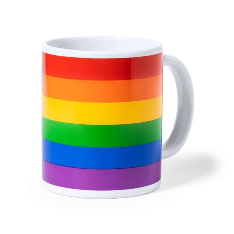 Taza Arcoíris Cerámica 370 ml - Taza a precios de mayorista