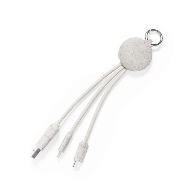 Eco-Friendly Wheat Fiber Charging Cable 3-in-1 - Charging cable at wholesale prices
