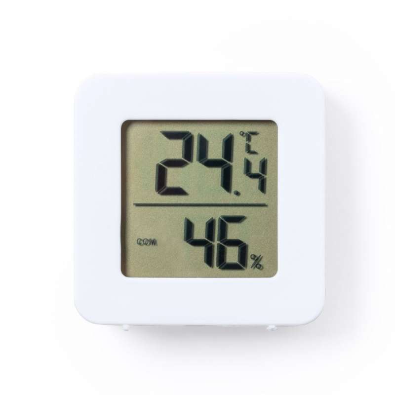 Vitt LCD väderstation 12x8cm till grossistpris - Klocka till grossistpris