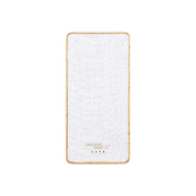 Externe 8000mAh Powerbank aus Hanf und Holz - Powerbank / externe Batterie zu Großhandelspreisen