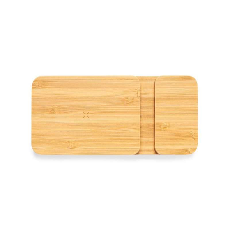 Trådlös Powerbank i bambu 5000 mAh - Powerbank / extern batteri till grossistpris
