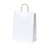 Bolsa de papel reciclado blanca 100g/m2 - saco de papel a precios de mayorista