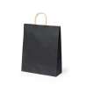 Bolsa de papel reciclado negra 100g/m2 - saco de papel a precios de mayorista