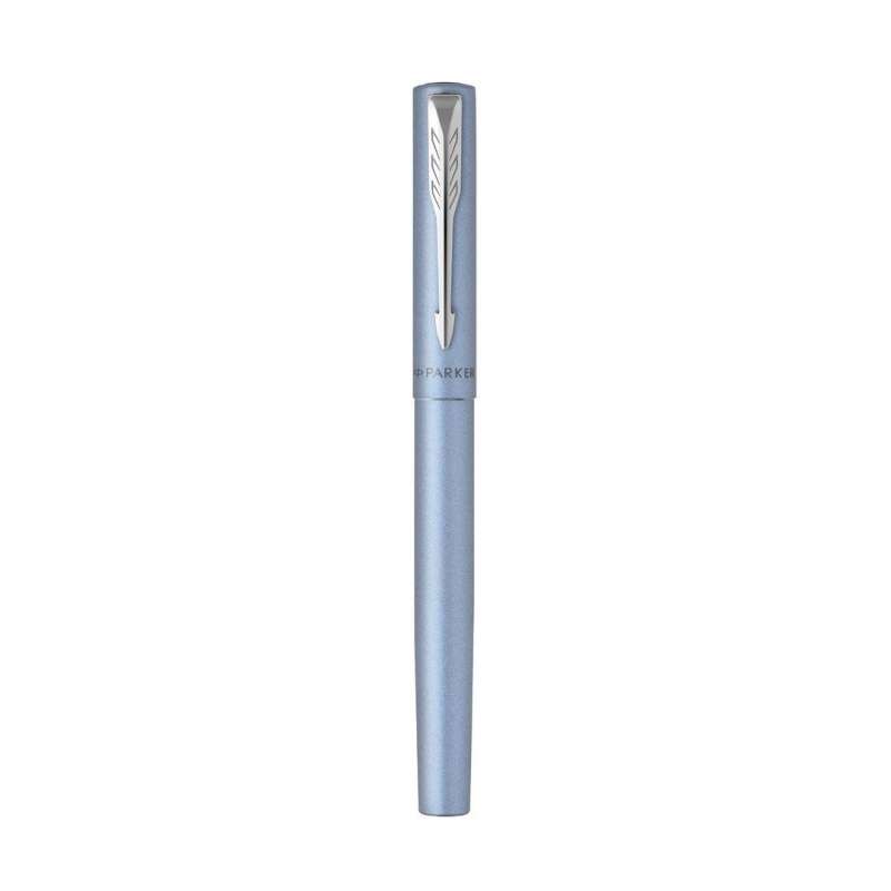 Rollerball XL in Edelstahl mit Chromakzenten zu Großhandelspreisen - Rollerball-Stift zu Großhandelspreisen