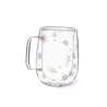Caneca Isotérmica 400 ml - Design Floco de Neve - caneca de vidro a preço grossista