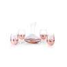 Elegant 4-Piece Pink Gradient Crystal Wine Set - Wine carafe at wholesale prices