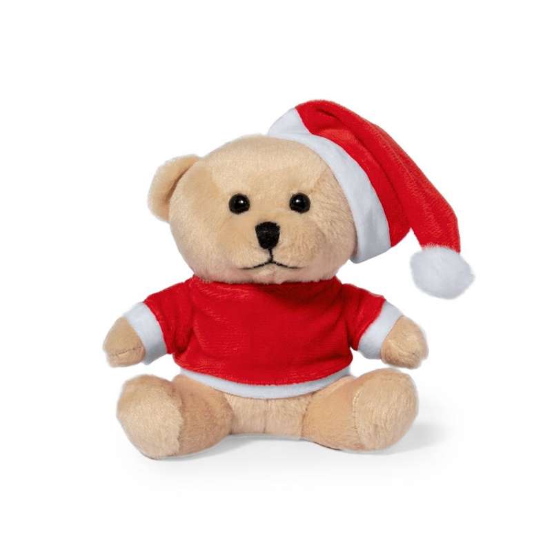 Urso de peluche com boné de Natal - Acessório de Natal a preço grossista