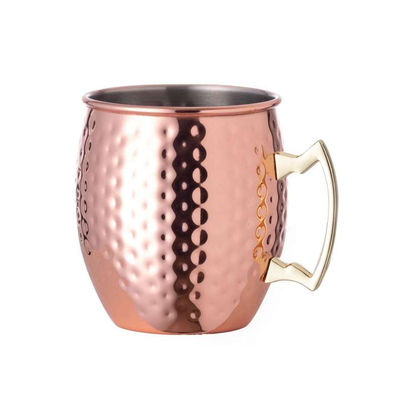 Taza de acero inoxidable 500 ml cobre - taza de metal a precios de mayorista