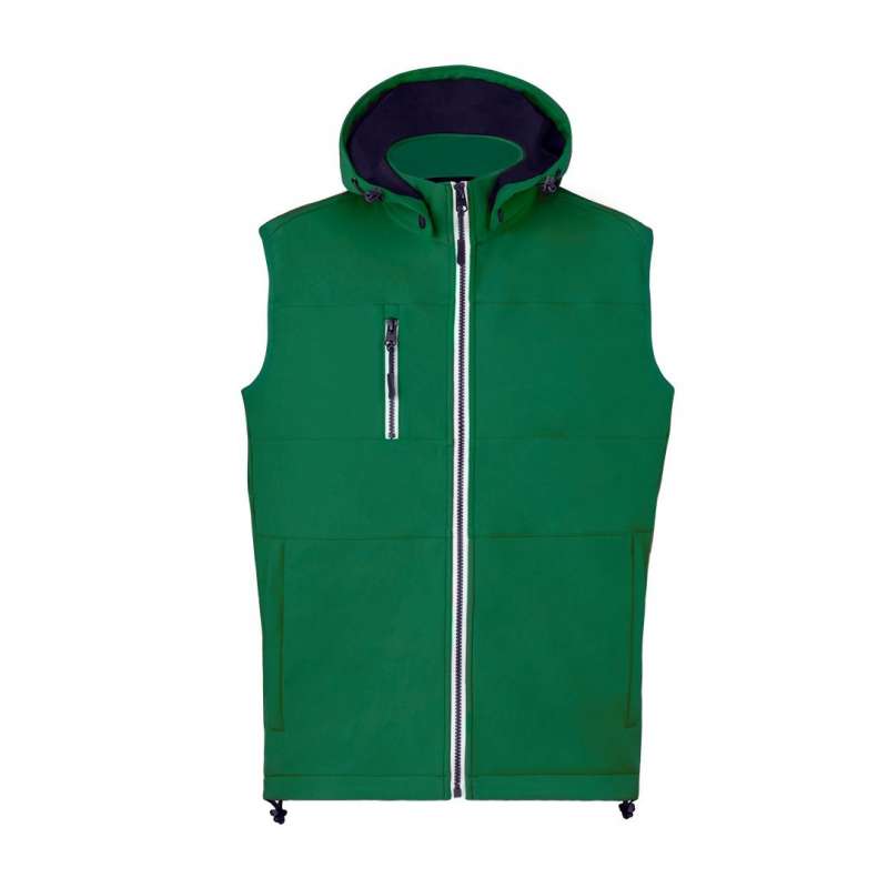Gilet Softshell 300g/m2 con Cappuccio Regolabile - Softshell a prezzi all'ingrosso